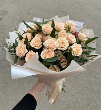Букет Кремовые розы Латте в Парабели