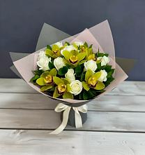 Букет цветов из:  Орхидеи и Розы в Парабели