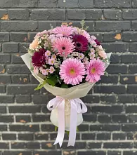 Букет цветов из:  Герберы и Хризантемы #REPLACE_PRED# Парабели