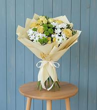 Букет цветов из:  Хризантемы и Розы в Парабели