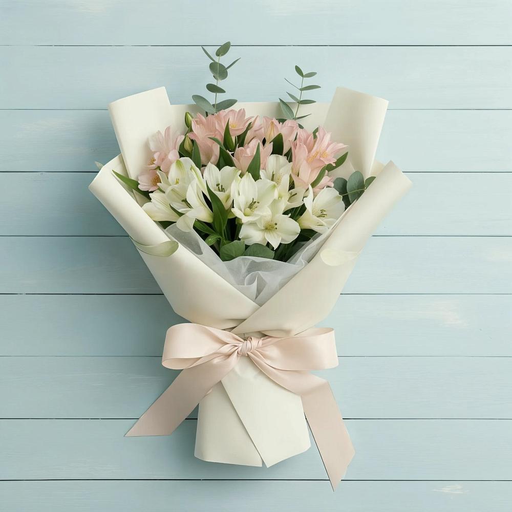 Букет цветов из: Альстромерии в Парабели