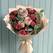 Букет цветов из:  Гвоздики и Розы #REPLACE_PRED# Парабели