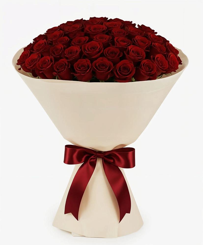 Букет 101 Бордовая роза Блэк Бакарра в Парабели