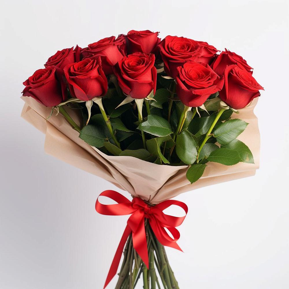 Букет 11 Красных роз Эдлесс Лав в Парабели